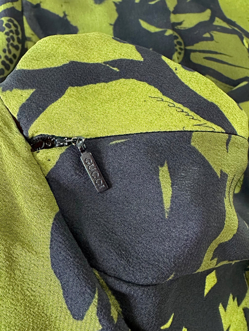 Zijden designer jurk