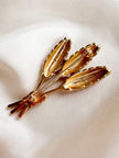 Vergulde koren broche
