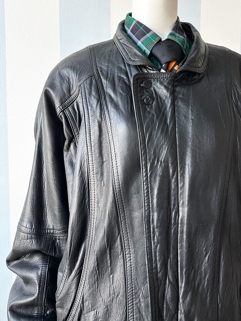 Zwart leren designer jack