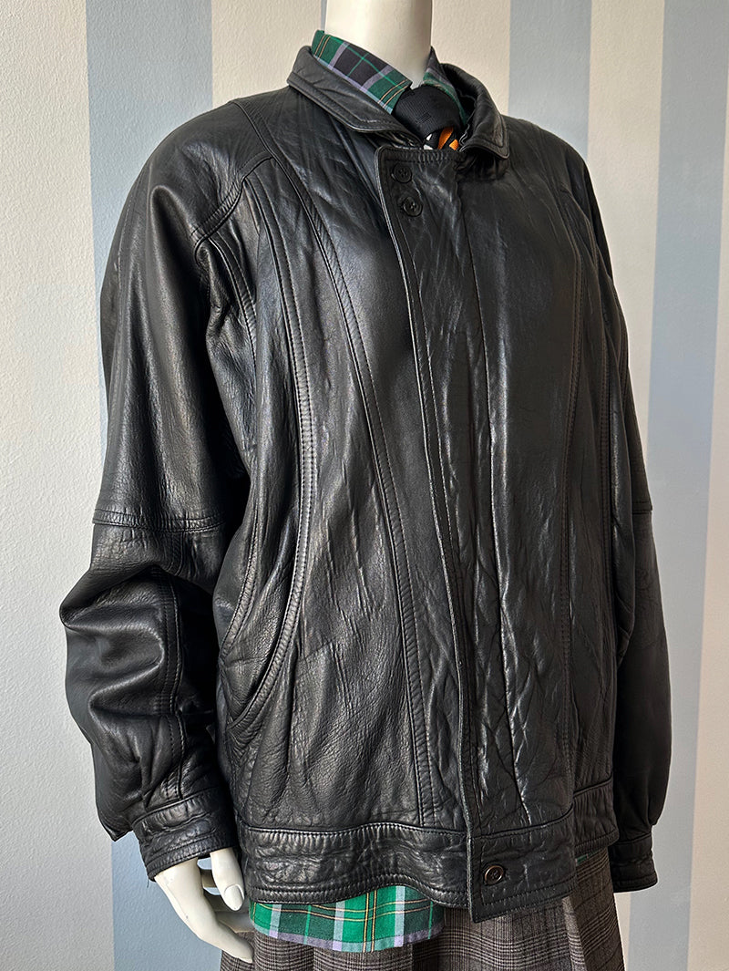 Zwart leren designer jack