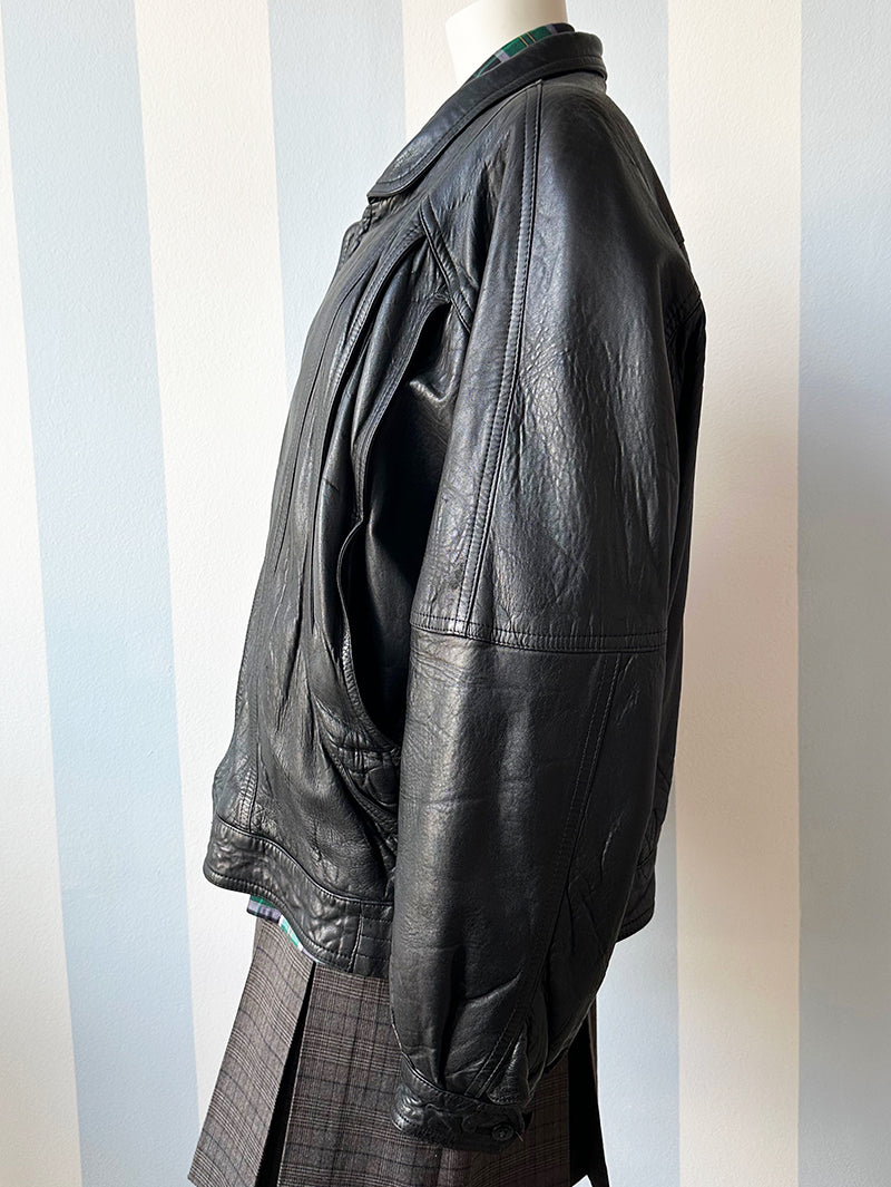 Zwart leren designer jack