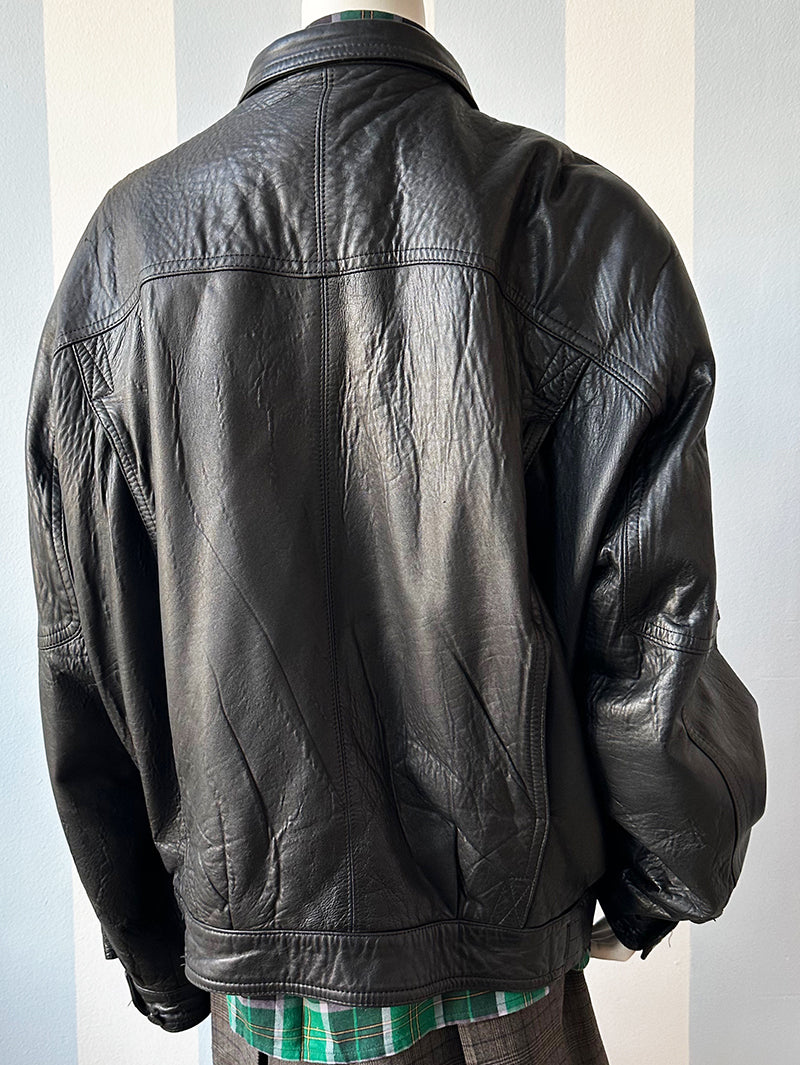 Zwart leren designer jack