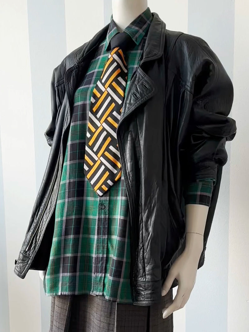 Zwart leren designer jack