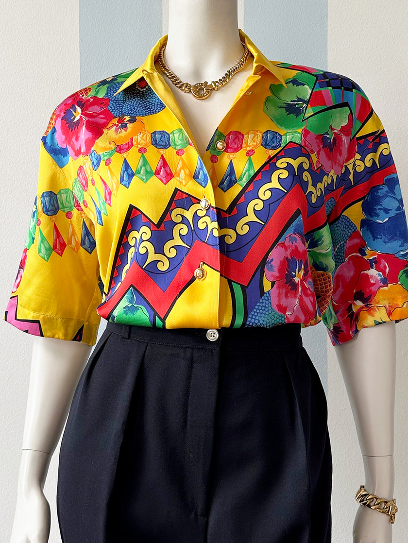 Zijden designer blouse