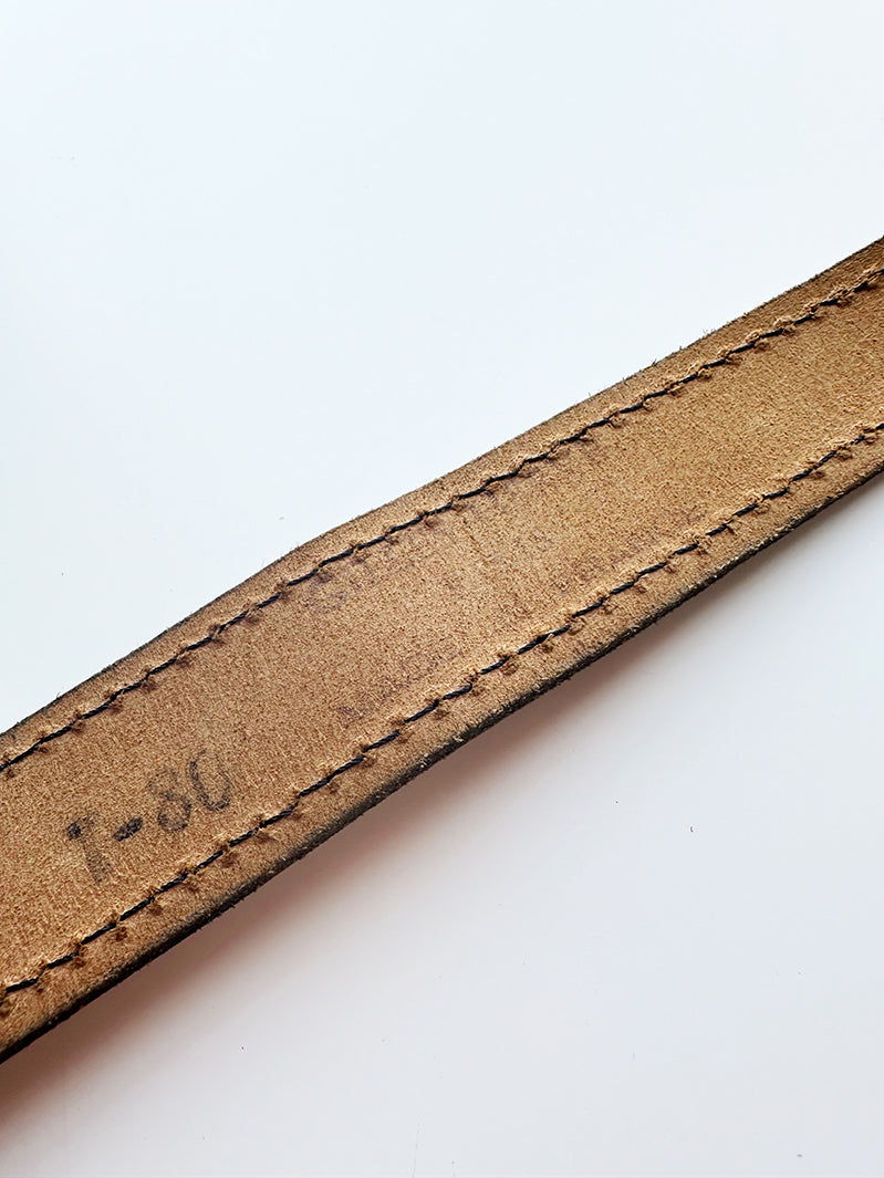 Bruine leren designer ceintuur