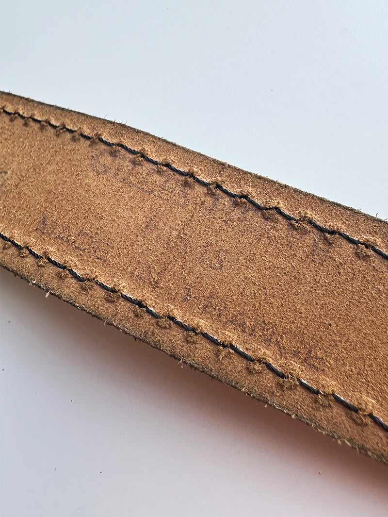 Bruine leren designer ceintuur