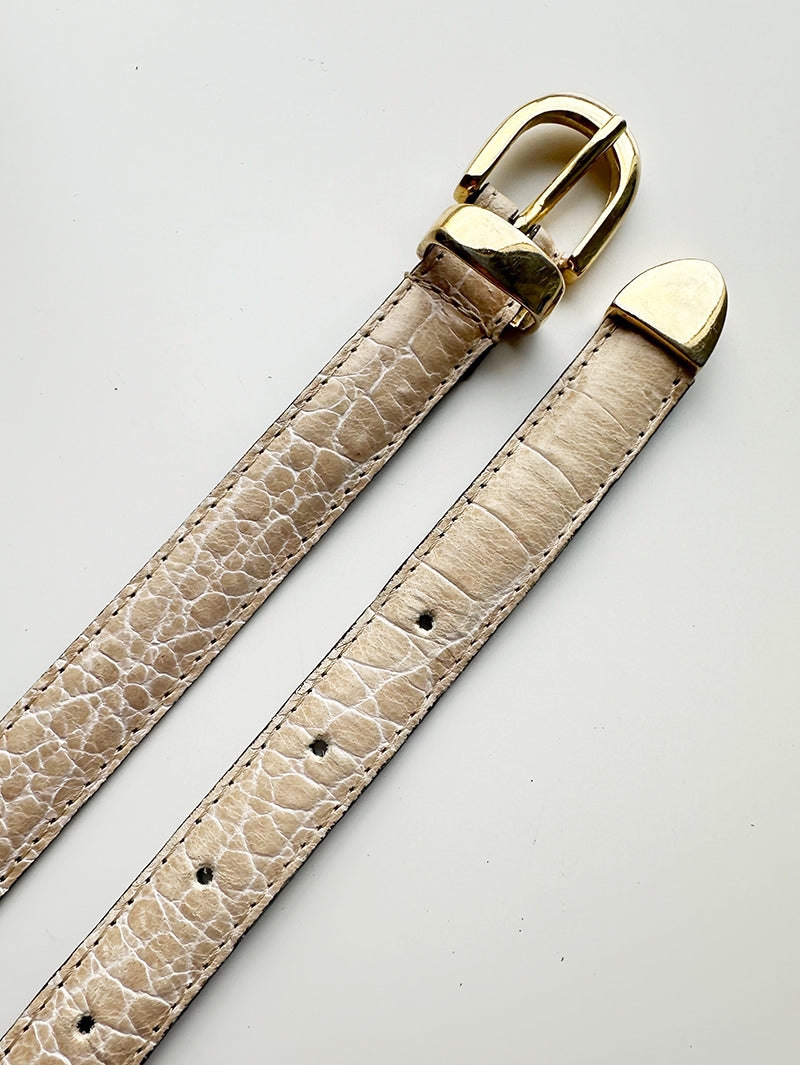 Dubbele leren ceintuur