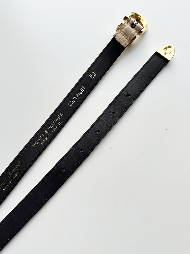 Dubbele leren ceintuur