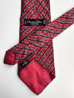 Rode zijden designer stropdas