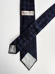 Donkerblauwe smalle designer stropdas