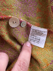 Gebreid floral vestje met franjes