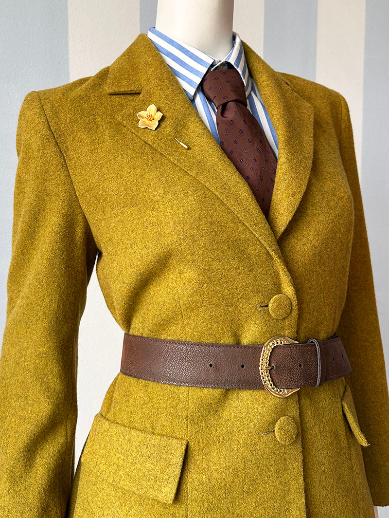 Goud/groene blazer