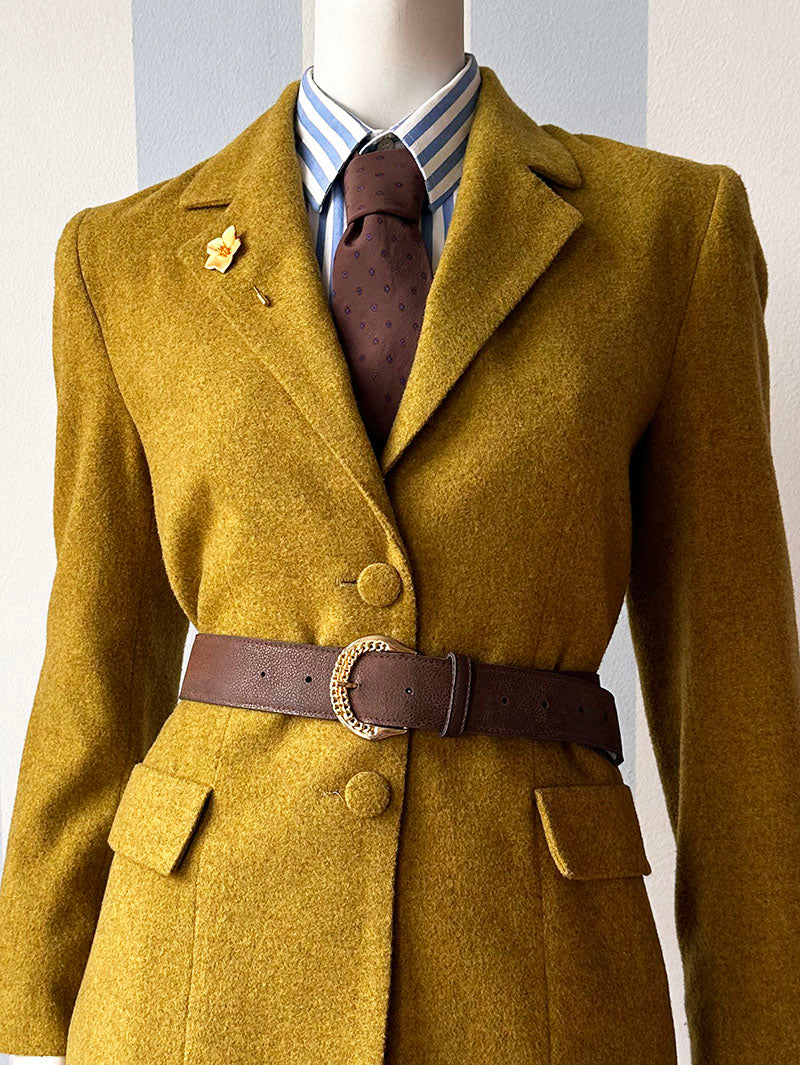Goud/groene blazer