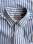 Blauw/wit gestreept overhemd