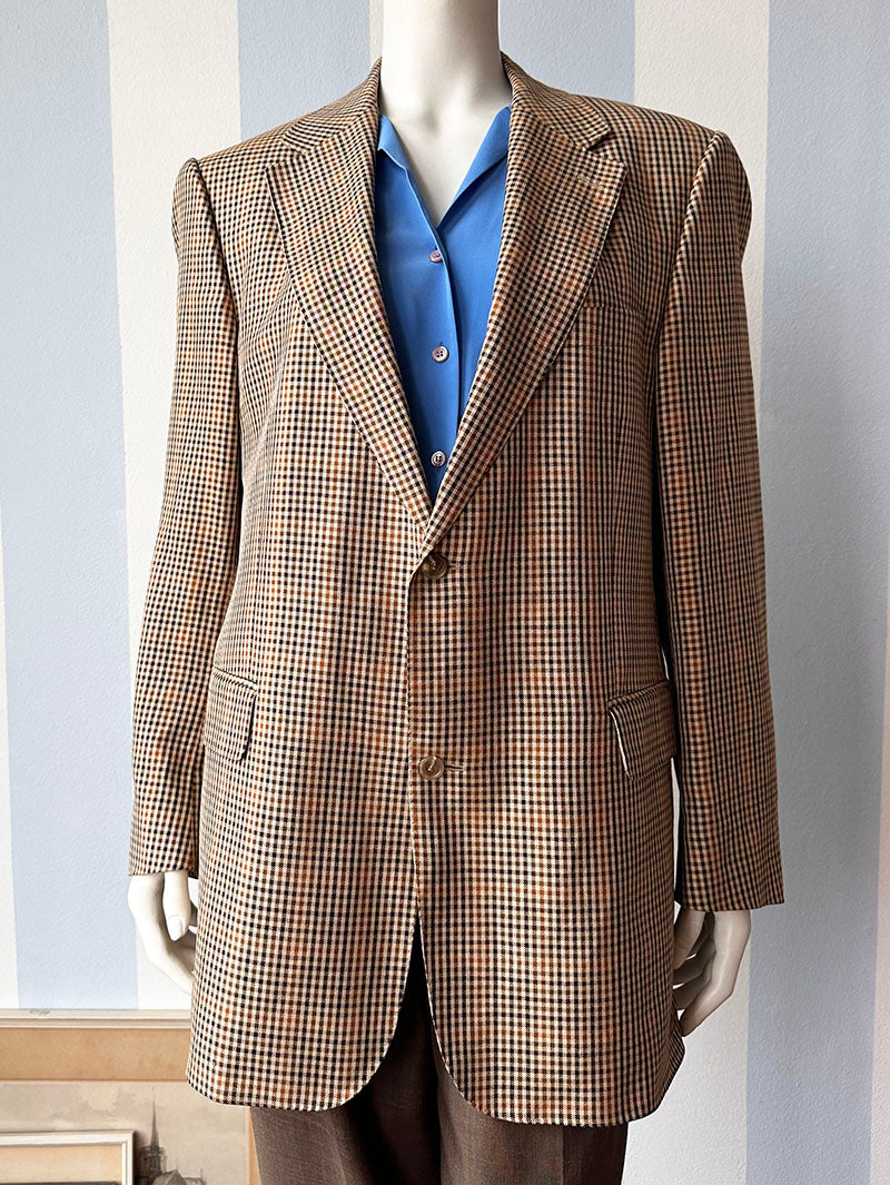 Ruiten wol/zijden designer colbert