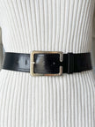 Zwarte leren ceintuur