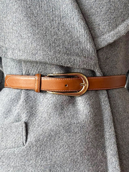 Bruine leren ceintuur