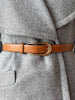 Bruine leren ceintuur