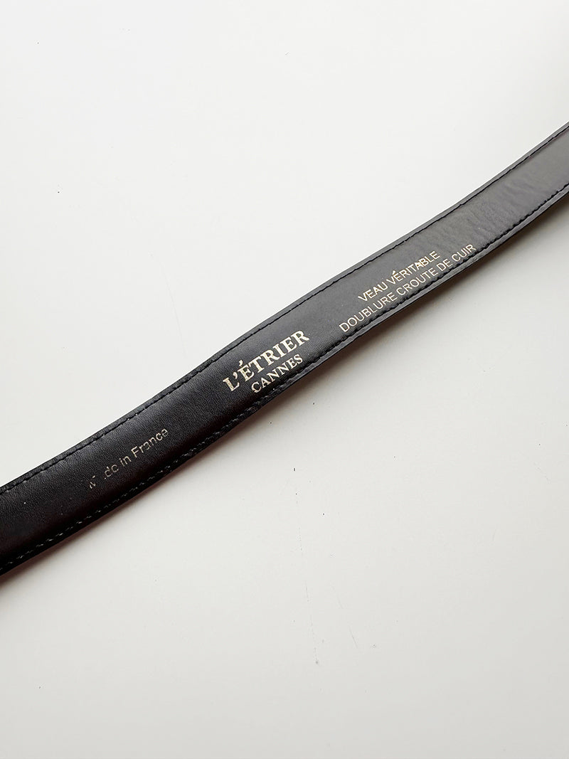 Bruine leren ceintuur