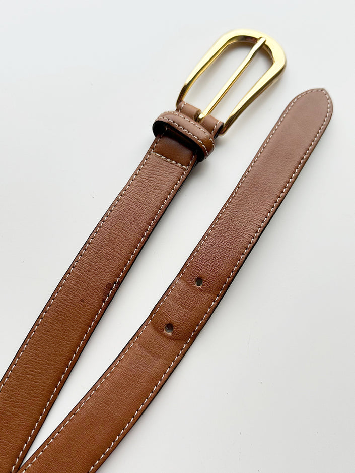 Bruine leren ceintuur