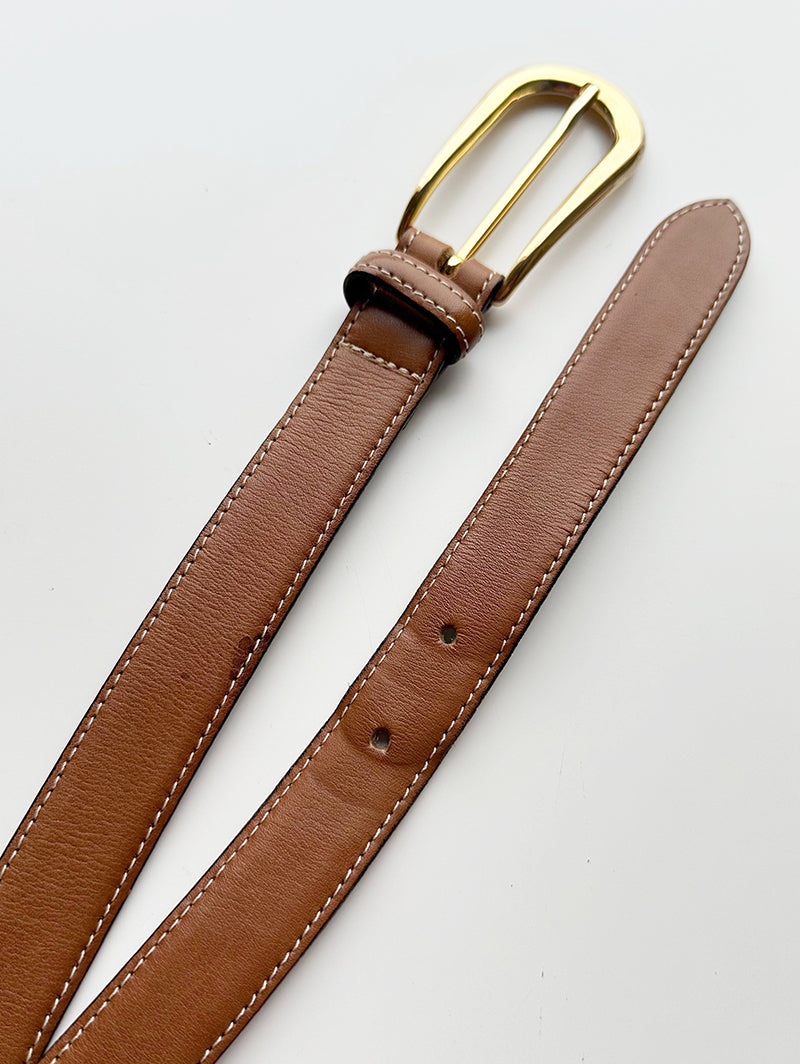 Bruine leren ceintuur