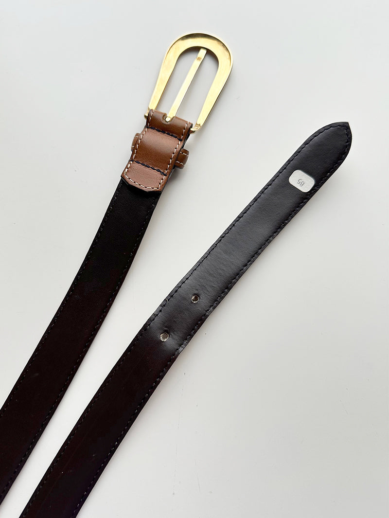 Bruine leren ceintuur