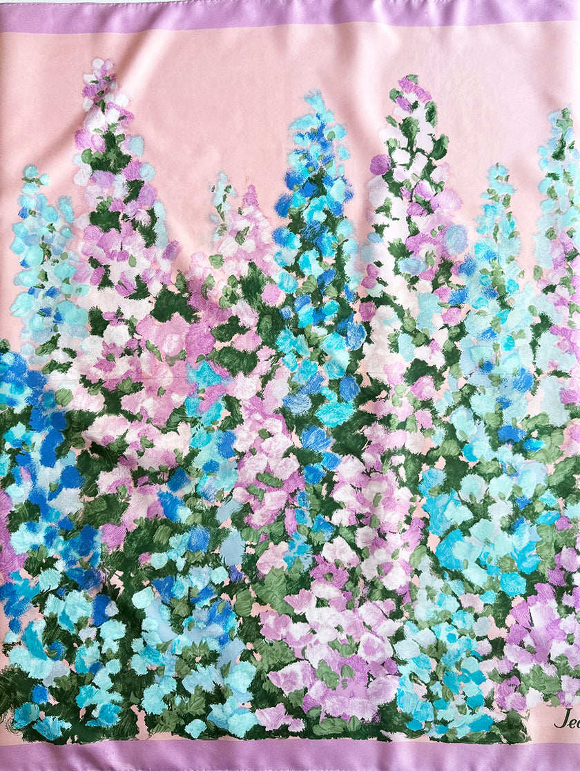 Zijden designer sjaal