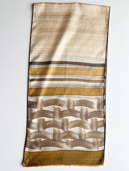 Langwerpige zijden sjaal