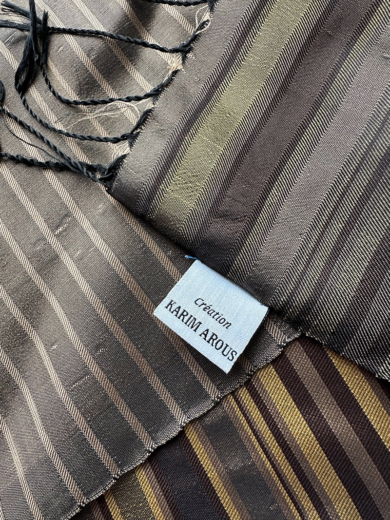 Gestreepte zijden sjaal