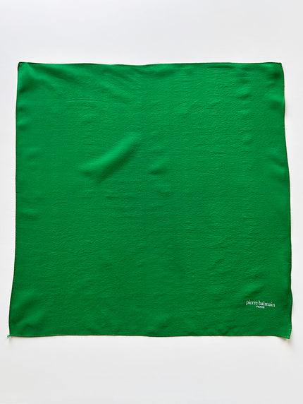 Groene zijden designer pochet