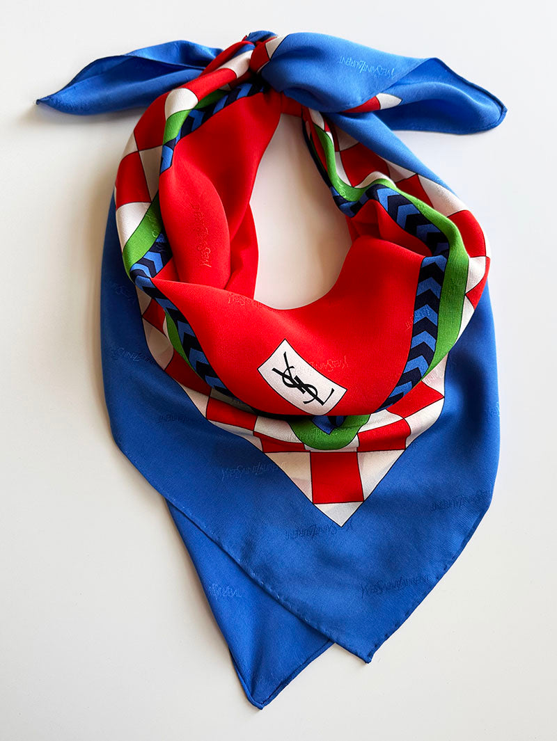 Zijden designer sjaal