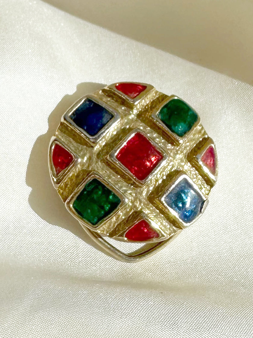 Geëmailleerde sjaalclip