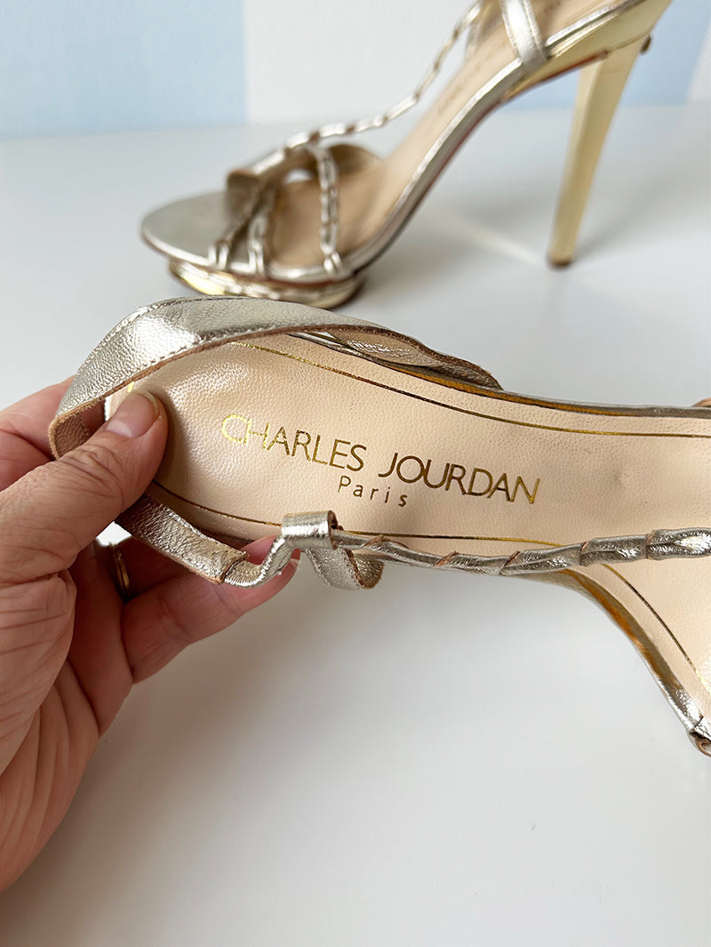 Gouden designer pumps | 39