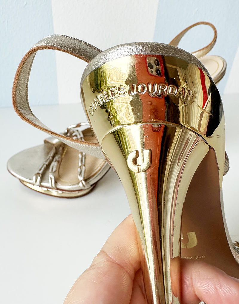 Gouden designer pumps | 39