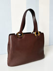 Bruine leren handtas