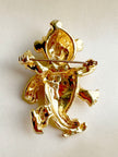 Broche schaatsend beertje