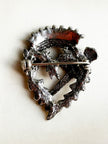 Keltische kroon & hart broche