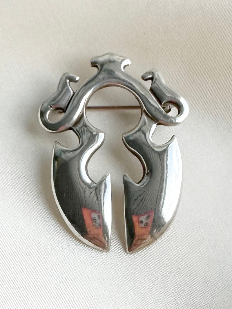 Zilveren broche
