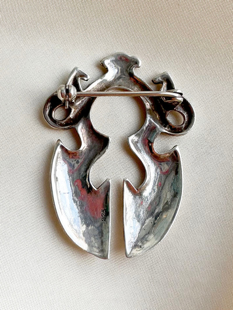 Zilveren broche