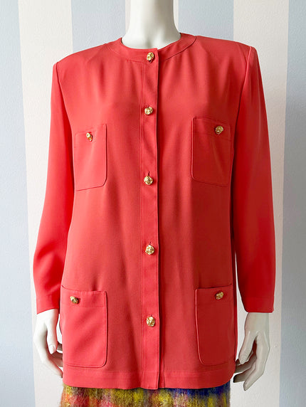 Koraalroze blazer