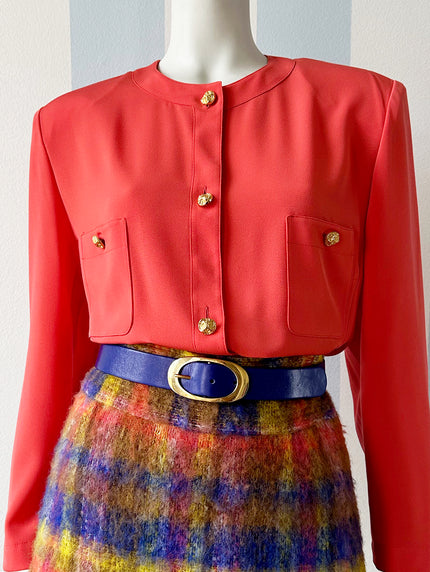 Koraalroze blazer