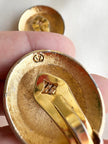 Vintage designer clip oorbellen