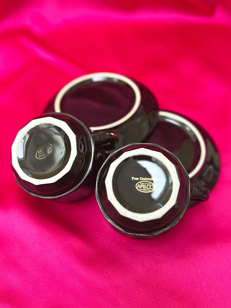 Zwart/gouden Apilco set