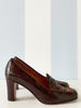 Slangenleren 70s pumps
