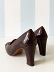 Slangenleren 70s pumps