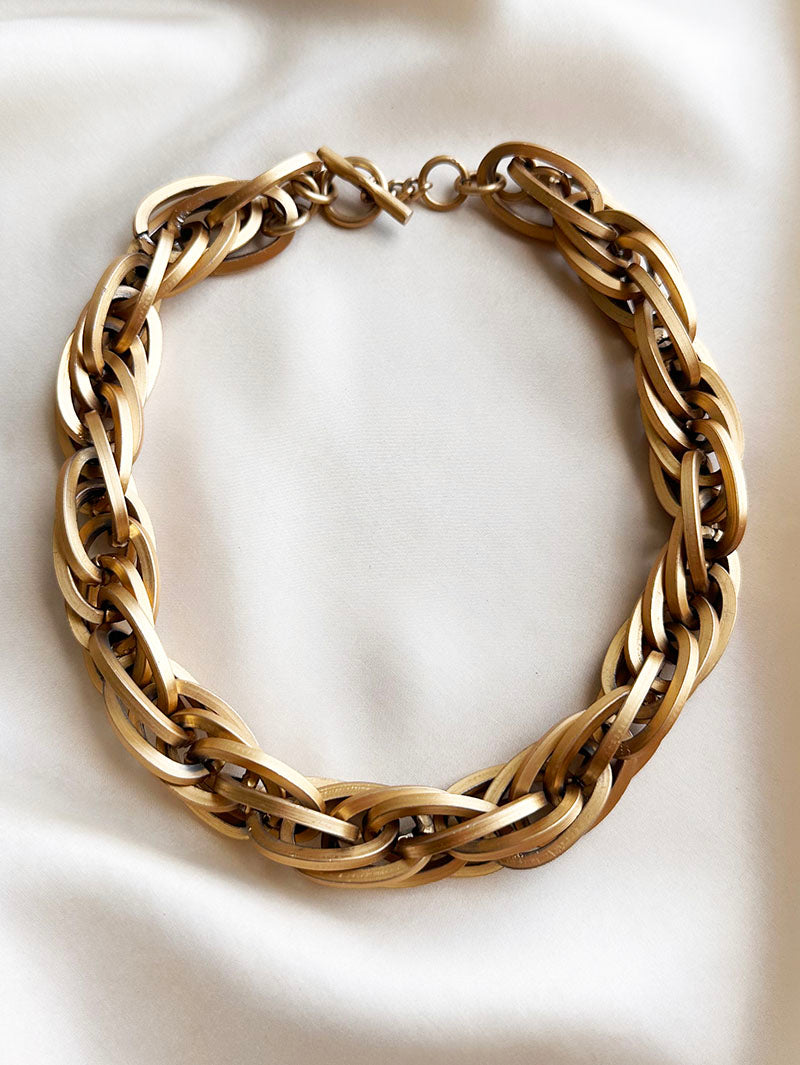 Chunky matgouden ketting