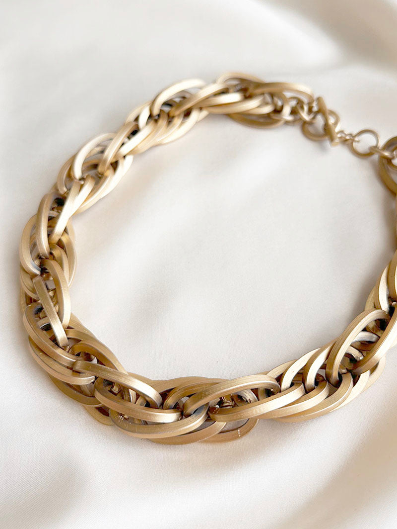 Chunky matgouden ketting