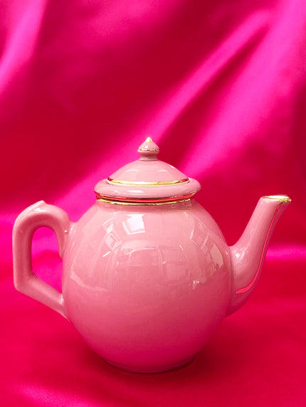 Roze theepot