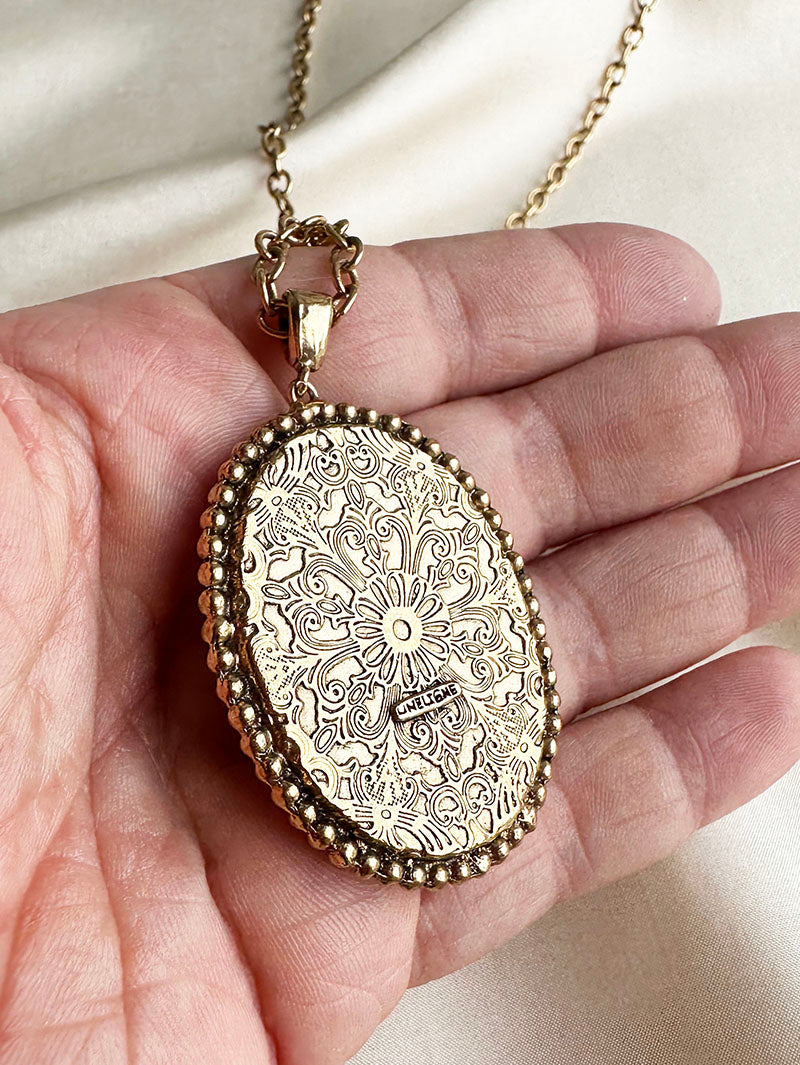 Lange camee designer ketting