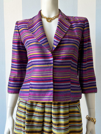 Gestreept designer jasje